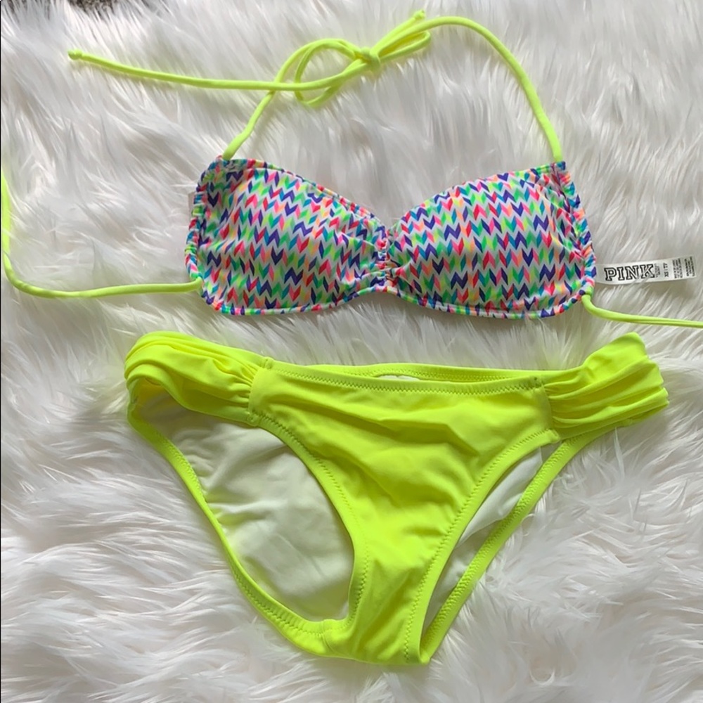 VS pink bandeau bikini